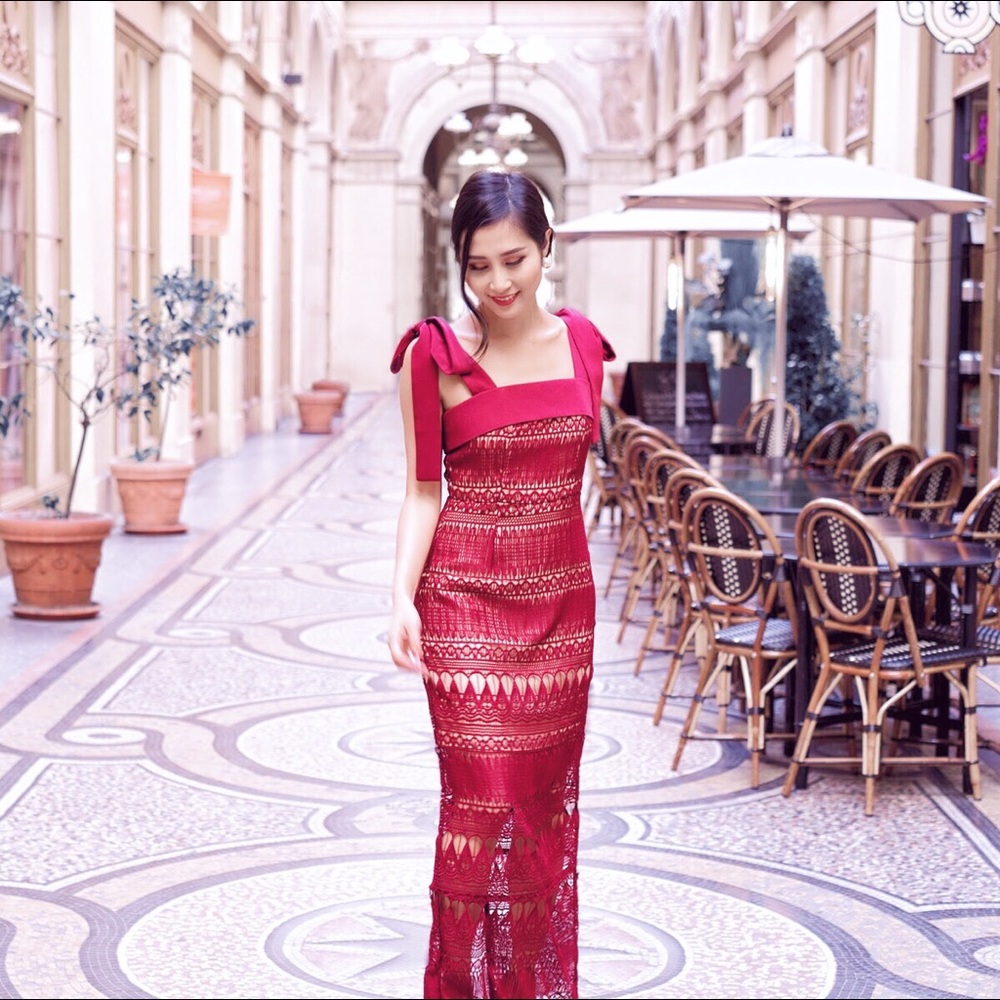 Red Lace gown